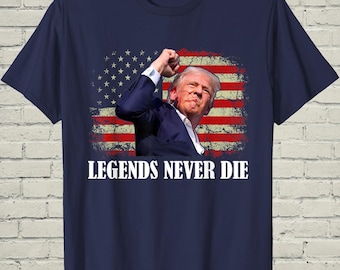 Trump 2026 Shirt, Vintage USA Flag Tee, Gift For Him, Legends Never Die, Correspondents Dinner, Patriotic Republican Merch, Maga Apparel