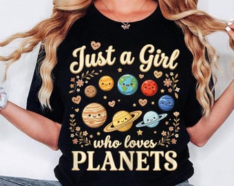 Chica que ama los planetas: Amantes de la astronomía y la ciencia (Descarga digital)