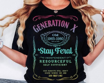Generation X Stay Feral PNG (Digitaler Download)