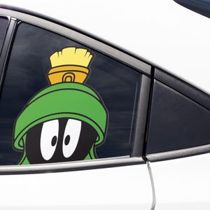 MARTIAN PEEKER para laptops, autos, espejos y más. Calcomanía impermeable de alta calidad. Muy duradera. imagen 5