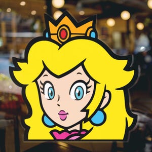 CARTOON PRINCESS Decal for laptops, cars, mirrors, & more! High quality water proof decal. Very duarable