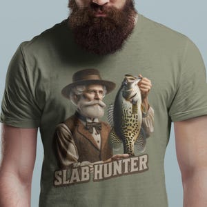 Crappie Fishing Unisex T-Shirt, Comfortable Fishing Tee, Slab Hunter Shirt, Gift for Anglers, Outdoor Adventure Apparel
