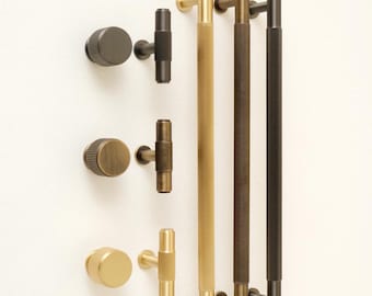 Linear Cabinet Pulls Solid Brass, Sleek Brass Kitchen Handles, Versatile Cabinet Hardware