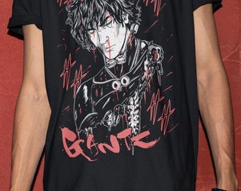 ユニセックス ガンツ 玄野計 アニメ Tシャツ、マンガオタクシャツ