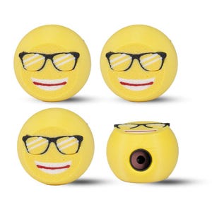 Cool Shades Emoji Tire Valve Caps – Stylish Fun Car Accessory | Emoji Valve Stem Covers for Cars, Bikes Scooter Gifts Air Tight Seal O Ring