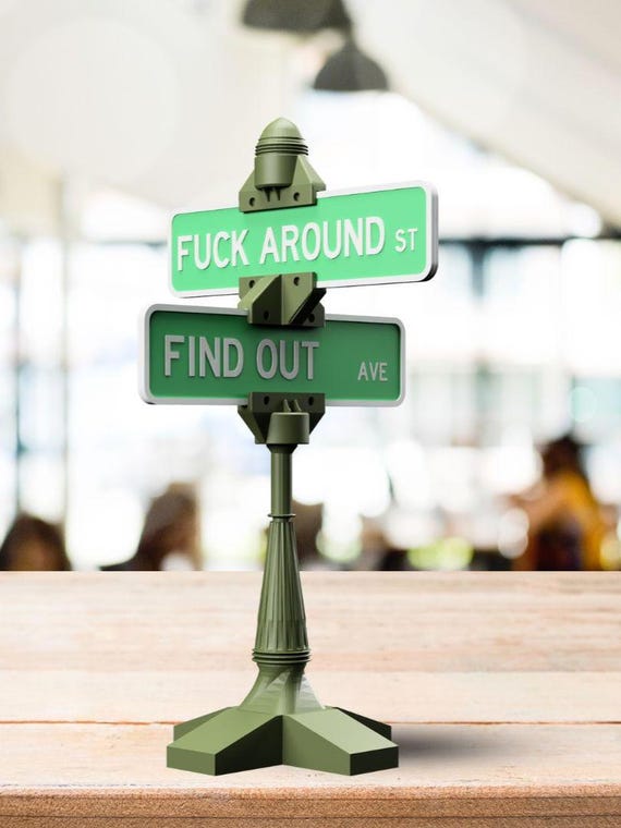Personalized 3D Printed Street Sign | Custom Road Sign Decor