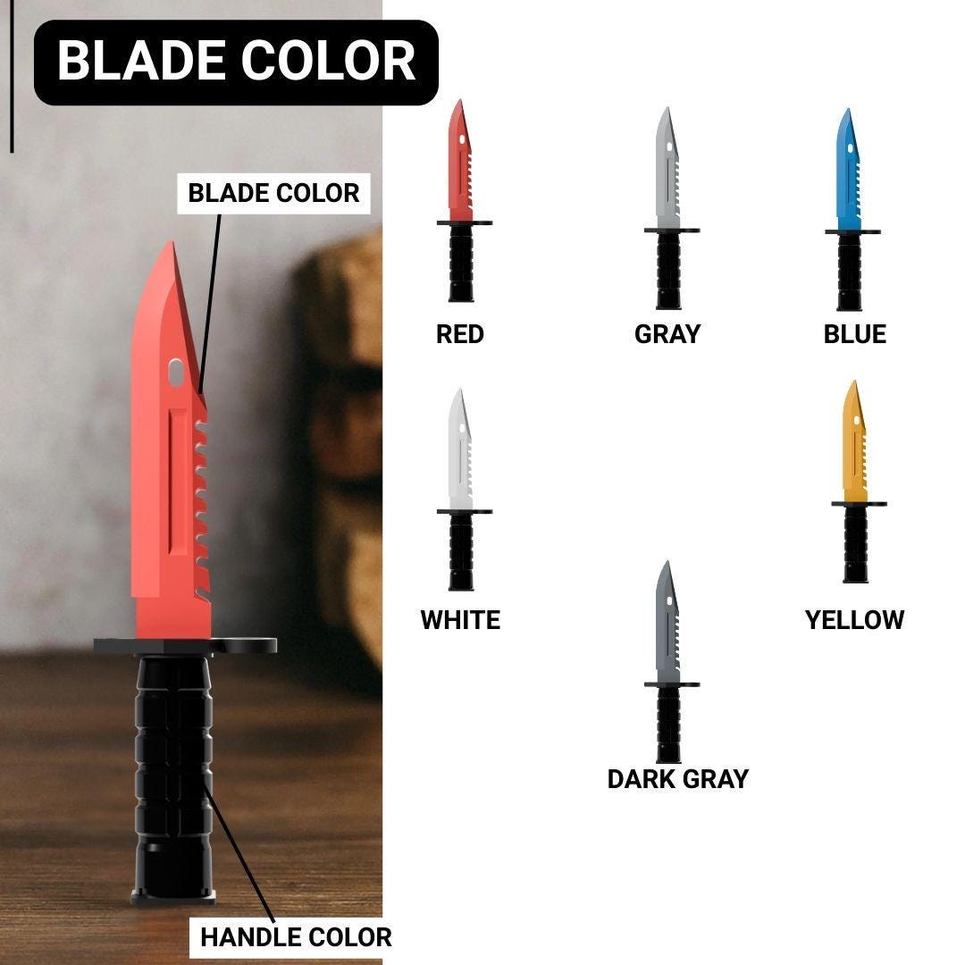 Custom Bayonet 3D Printed M9 Bayonet Knife Prop – Cosplay Replica | Fake Decorative ...