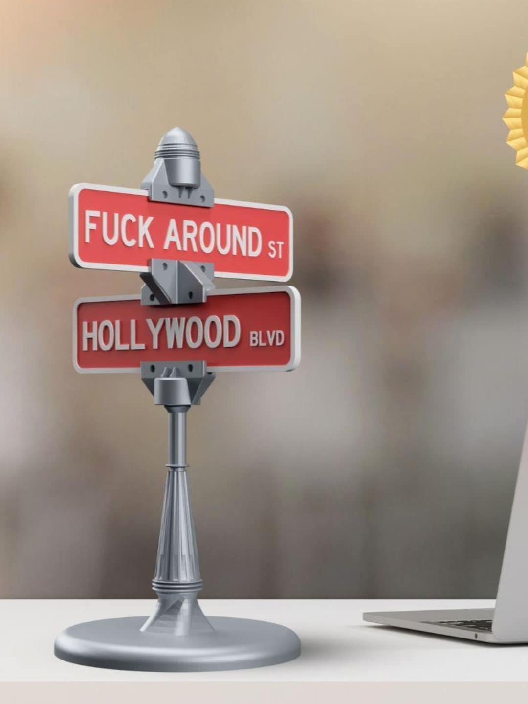 Custom Mini Street Sign – Personalized 3D Printed Desk Decor - Etsy