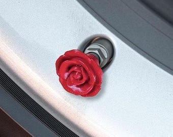 Rose Flower Tire Valve Caps | 3D Printed Car & Bike Accessory