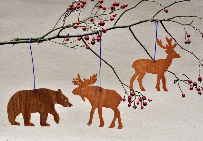 Woodland Animal Ornaments   Templates Mobiles for Babys image 1