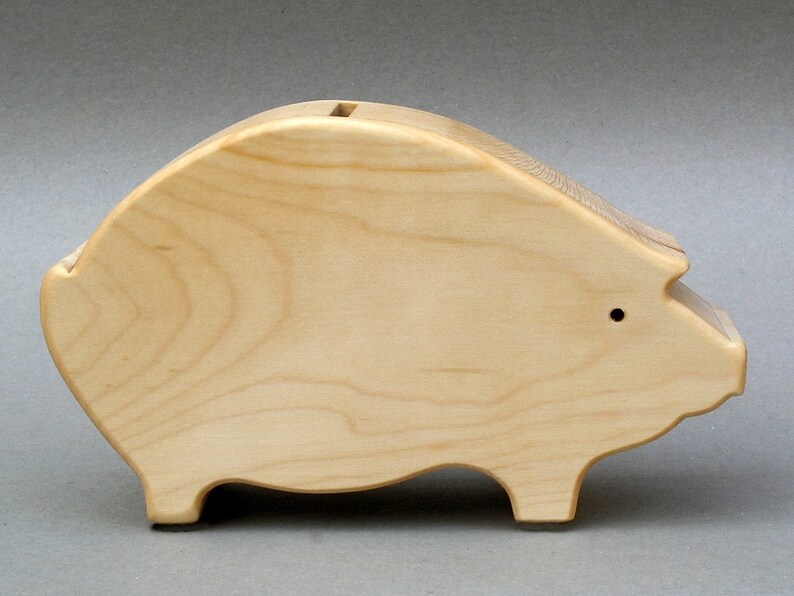 Sale Coin Piggy Bank Savings Bank For Children Wooden Animal Etsy - image 0
