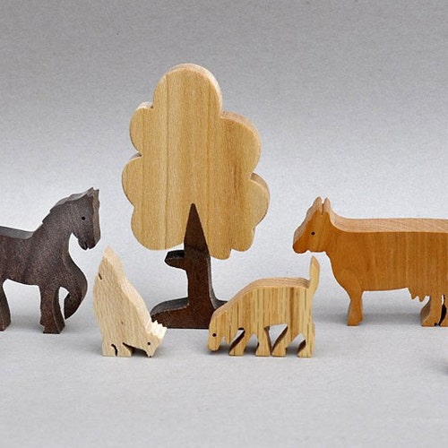 Farm Animal Play Set Wooden Block Toys for Children Kids - Etsy Farm Animal Play Set Wooden Block Toys for Children Kids - Etsy