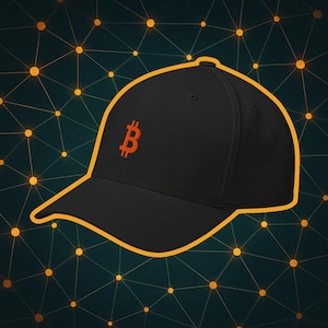 Bitcoin Premium Cap - Embroidered Crypto Logo | Unisex Dad Hat