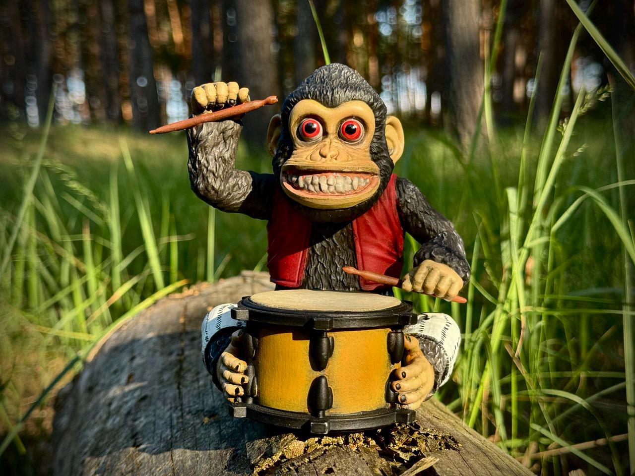Drumming monkey toy - Etsy 日本
