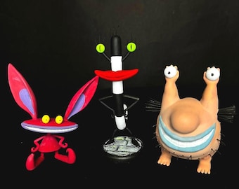 Aaahh!!! Real Monsters Horror Figures: 90s Cartoon Fan Art Halloween Decor
