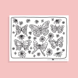 Butterflies Coloring Page