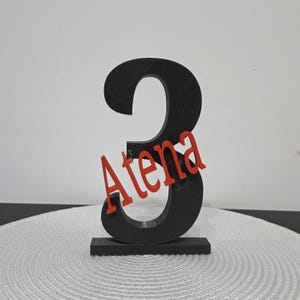 Numero e Scritta Personalizzabile Idea Regalo, Compleanno, Stampato In 3D