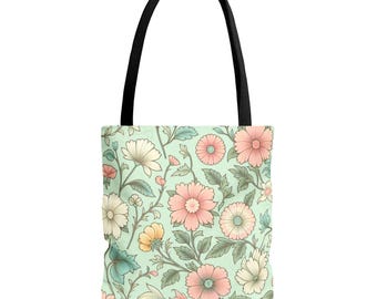 Floral Print Tote Bag | Botanical Everyday Carryall