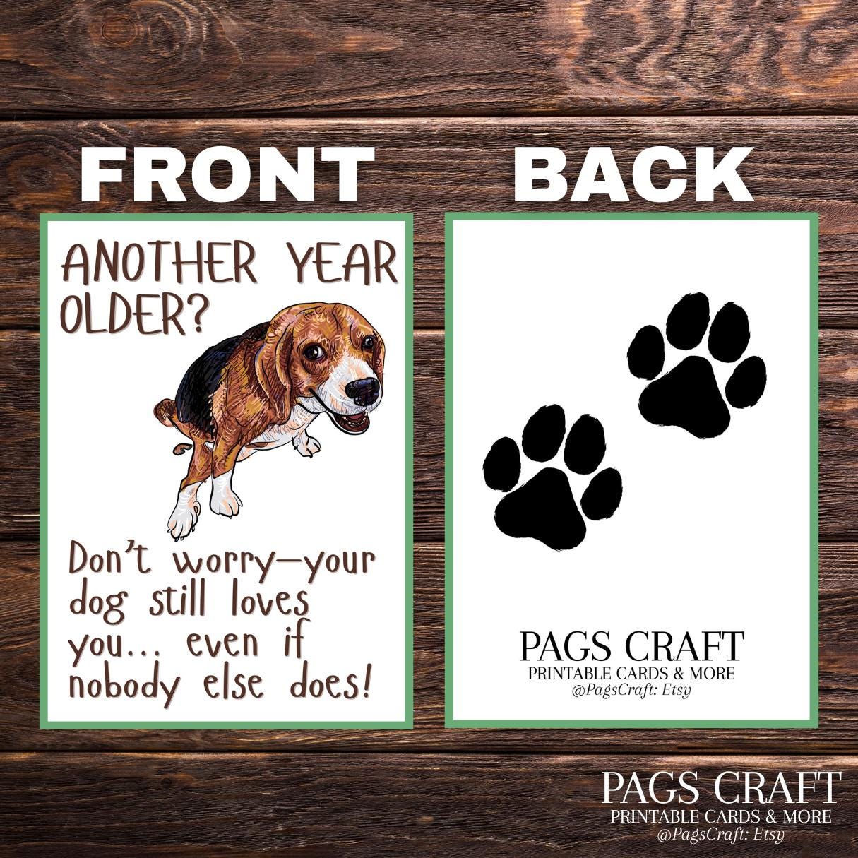 Funny Dog Card – Instant Download & Printable | Cut-out Hilarious ...
