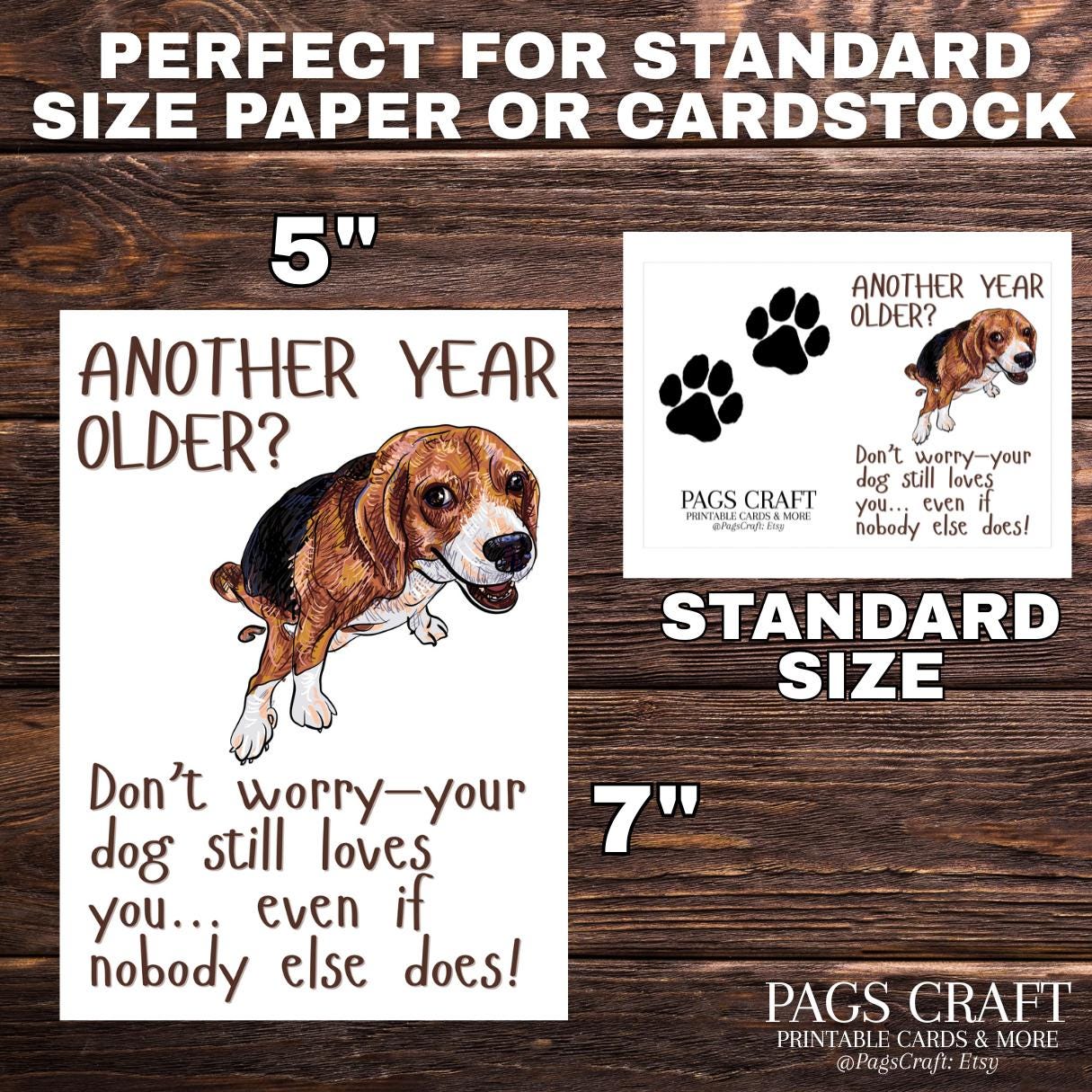 Funny Dog Card – Instant Download & Printable | Cut-out Hilarious ...