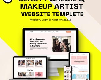 Modèle de site Web pour salon de beauté, thème WordPress Elementor