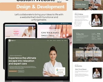カスタムウェブサイトのデザインと開発：4～6ページのレスポンシブサイト
