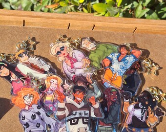 Disventure Camp | Season 5 Fans 3.5inch // 9cm Charms | LazycatthingCat
