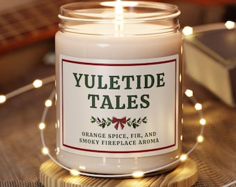 Christmas Bookish Candle