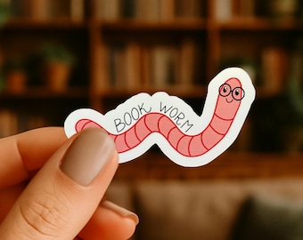 Bookworm Sticker