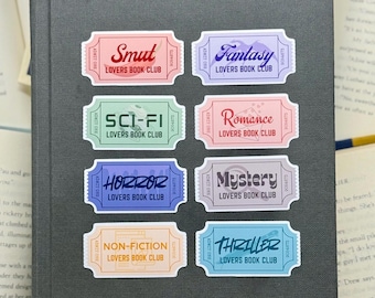 Bookish Admit One Stickers