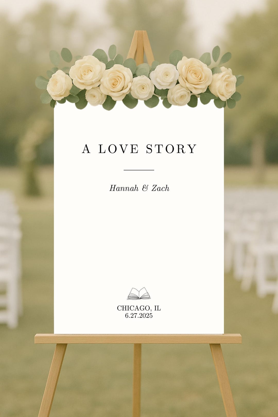Bookish Welcome Sign | Editable Digital File for Book Themed Wedding ...