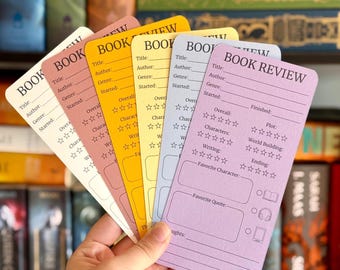 Rainbow Book Review Bookmark