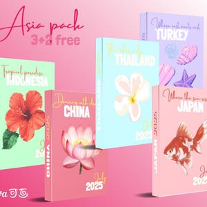 Asia Travel Photo Book Canva Template | A4 Printable Vacation Album | Digital Download Scrapbook | Editable Travel Memory DIY Photo Album