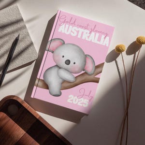 Canva-sjabloon voor reisfotoboek Australië | Afdrukbaar vakantiealbum op A4-formaat | Digitaal downloadplakboek | Aangepast reisgeheugen DIY-fotoalbum