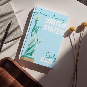 USA Travel Photo Book Canva Template | A4 Printable Vacation Album | Digital Download Scrapbook | Custom Travel Memory DIY Photo Album