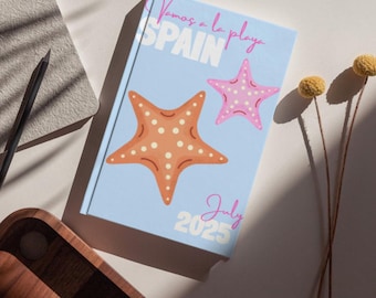 Spanje fotoboekcanvasjabloon | Afdrukbaar vakantiealbum op A4-formaat | Digitaal downloadplakboek | Aangepast reisgeheugen DIY-fotoalbum