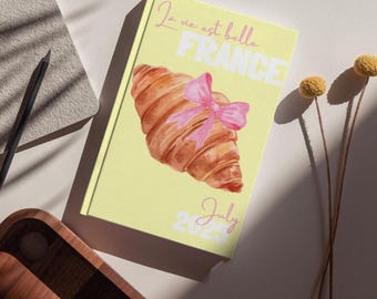 Canva-sjabloon voor reisfoto&#39;s Frankrijk | Afdrukbaar vakantiealbum op A4-formaat | Digitaal downloadplakboek | Aangepast reisgeheugen DIY-fotoalbum