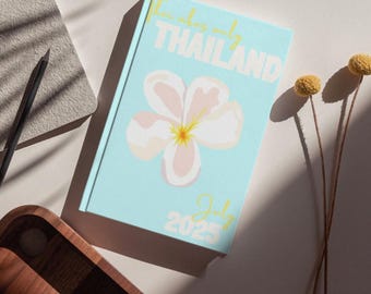 Canva-sjabloon voor reisfotoboek Thailand | Afdrukbaar vakantiealbum op A4-formaat | Digitaal downloadplakboek | Aangepast reisgeheugen DIY-fotoalbum