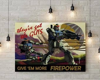 Gundam Federation RX-78-2 Propaganda - door fans ontworpen - canvas- of posterkunst