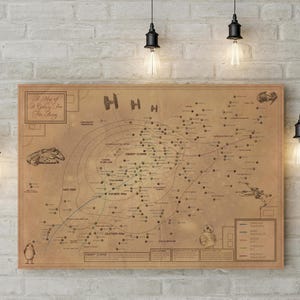 Star Wars Galactic Map - A Galaxy Far Far Away - Canvas or Poster Formats
