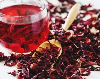 Biologische gedroogde hibiscusbloemen: cafeïnevrije kruidenthee