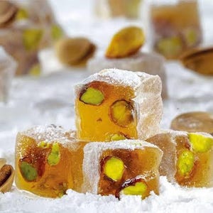 Double Roasted Pistachio Turkish Delight: Authentic Gourmet Sweets