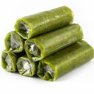 Premium Turkish Pistachio Wrapped – Gourmet Pistachio Roll Candy – Traditional Turkish Delight – Turkısh Pistachio Bars– Vegan – 7oz - 200g