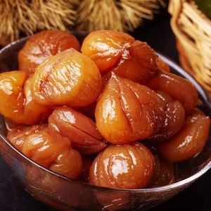 Candied Chestnuts: Vegan Marron Glace in Light Sugar Syrup