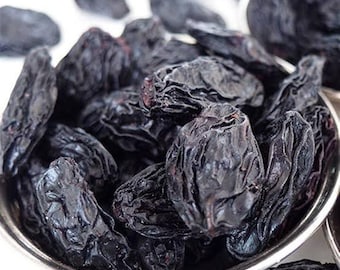 Sun-Dried Black Raisins: Natural Vegan Snack, No Sugar Added, Seedless Raisins