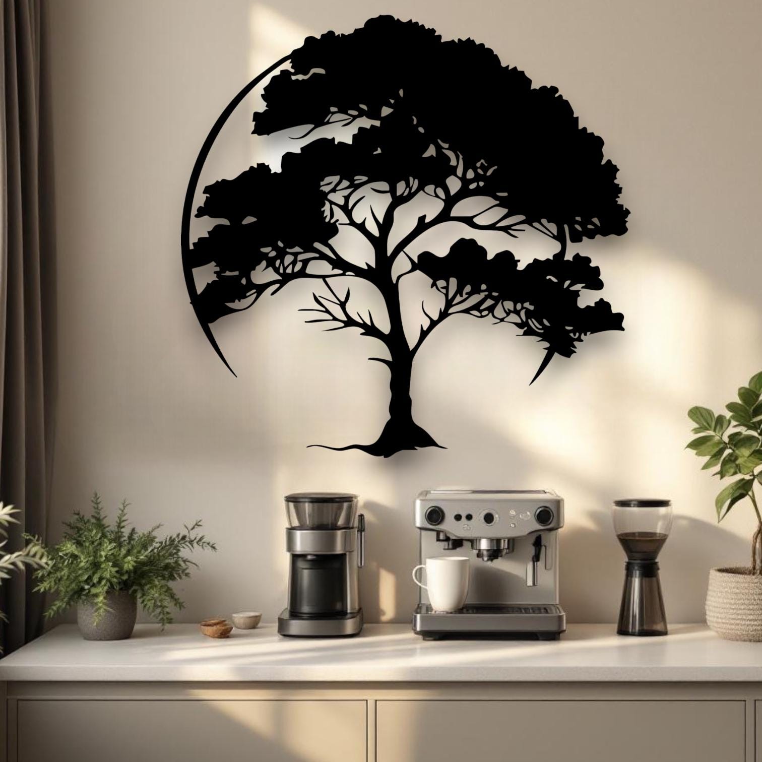 Metal Tree of Life Wall Art – Modern Nature Wall Decor – Family Tree ...