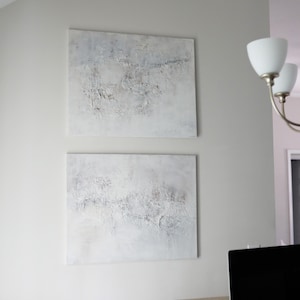 Abstract painting, structural painting, diptych