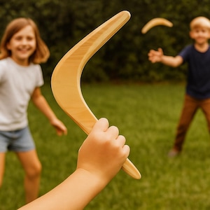 Wooden Boomerang, Boomerang, Toy Wood, Handmade returning boomerangs made of wood, Outdoor play, Sports & Outdoor Recreation