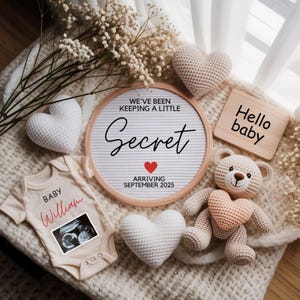 Digital Pregnancy Announcement, Baby Announcement,Keeping a Little Secret,We&#39;ve Been Keeping a Secret Baby Reveal,Digital Download