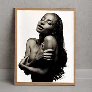 Sade Leinwand Druck - Retro Musik Wandkunst - Vintage Poster für Musikliebhaber - Minimalistisches Sade Poster - 80er Jahre Soul Musik Raumdekor